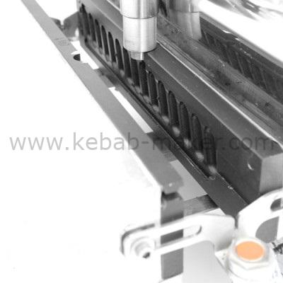 mold kebab maker on machine